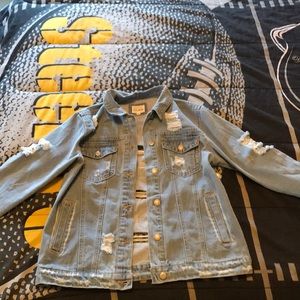 Brand New worn looking jean jacket